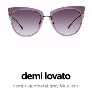 Diff Eyewear NIB* Demi Lovato Gunmetal Sunglasses